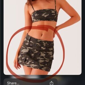 Peppermayo Camouflage Army Mini Skirt